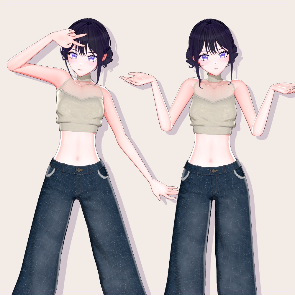 【VRChat対応】Roa|シンプル可愛いオリジナル3Dアバター V1.0.0
