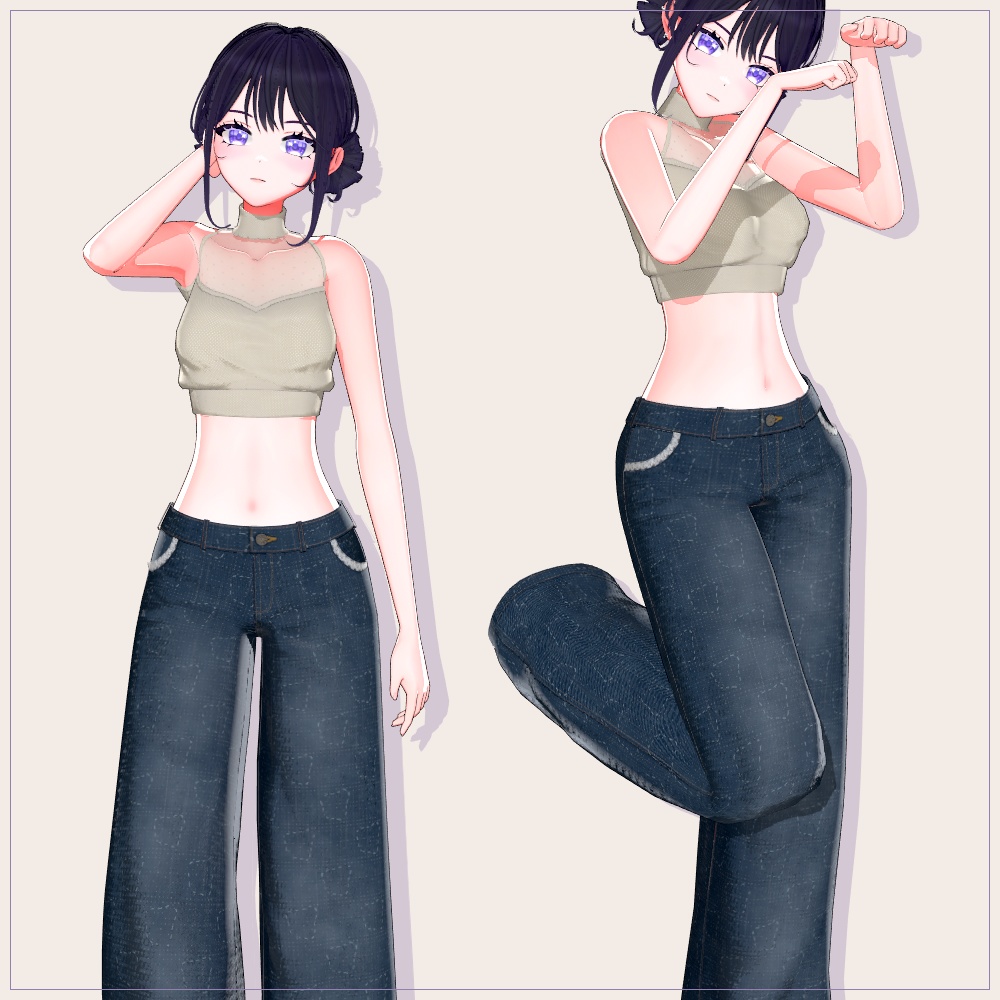 【VRChat対応】Roa|シンプル可愛いオリジナル3Dアバター V1.0.0