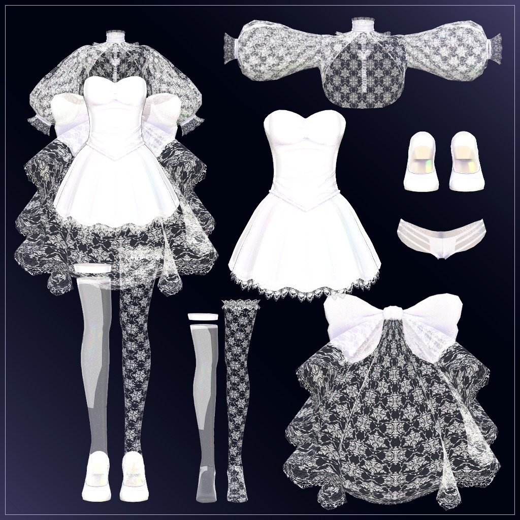 【VRChat衣装】Roa専用ドレス - By duchess.rh