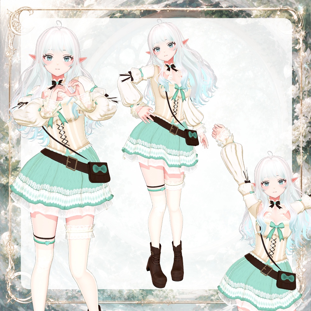 【VRChat対応】Arduinna|ファンタジー可愛いオリジナル3Dアバター v1.0