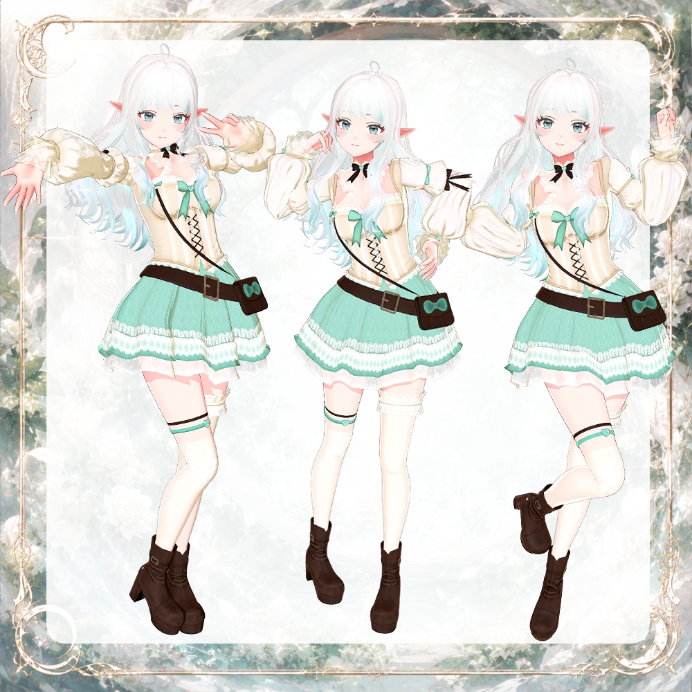 【VRChat対応】Arduinna|ファンタジー可愛いオリジナル3Dアバター v1.0