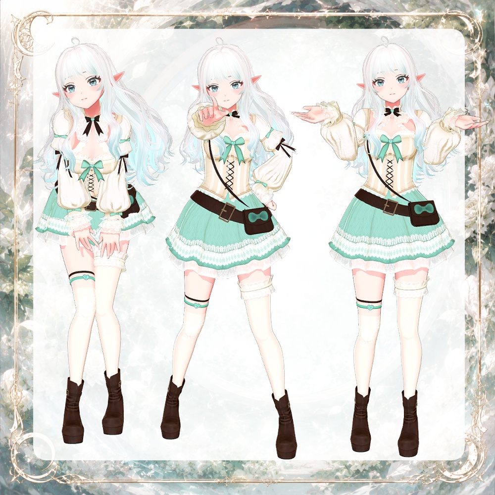 【VRChat対応】Arduinna|ファンタジー可愛いオリジナル3Dアバター v1.0