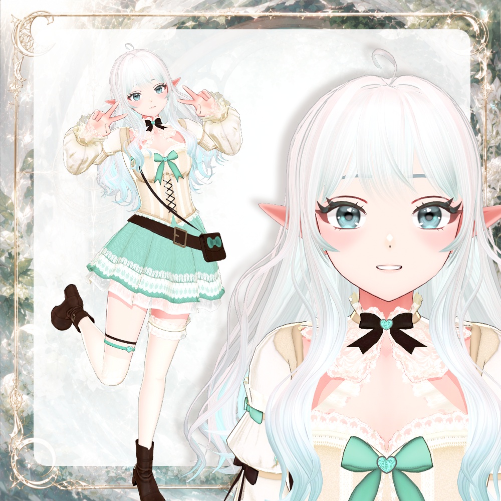 【VRChat対応】Arduinna|ファンタジー可愛いオリジナル3Dアバター v1.0