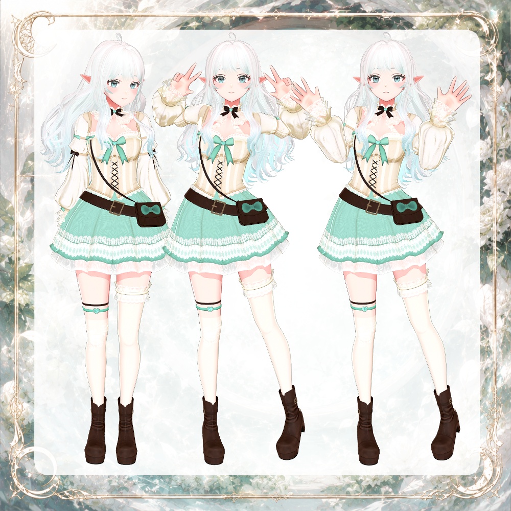 【VRChat対応】Arduinna|ファンタジー可愛いオリジナル3Dアバター v1.0