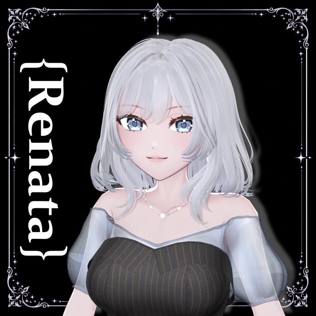 【VRChat対応】Renata|静かな気品を纏うオリジナル3Dアバター v1.0