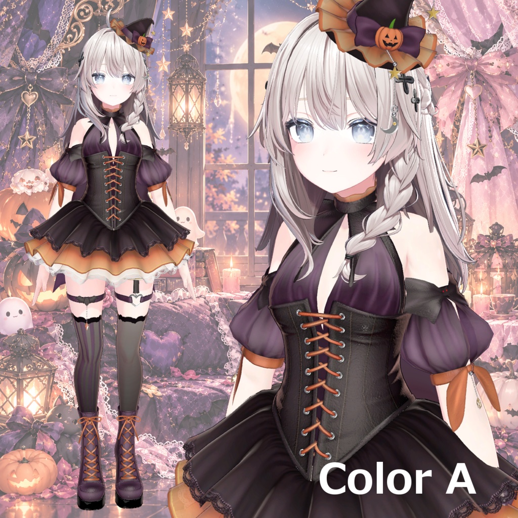 【しなの対応】Halloween Witch Outfit|3D衣装