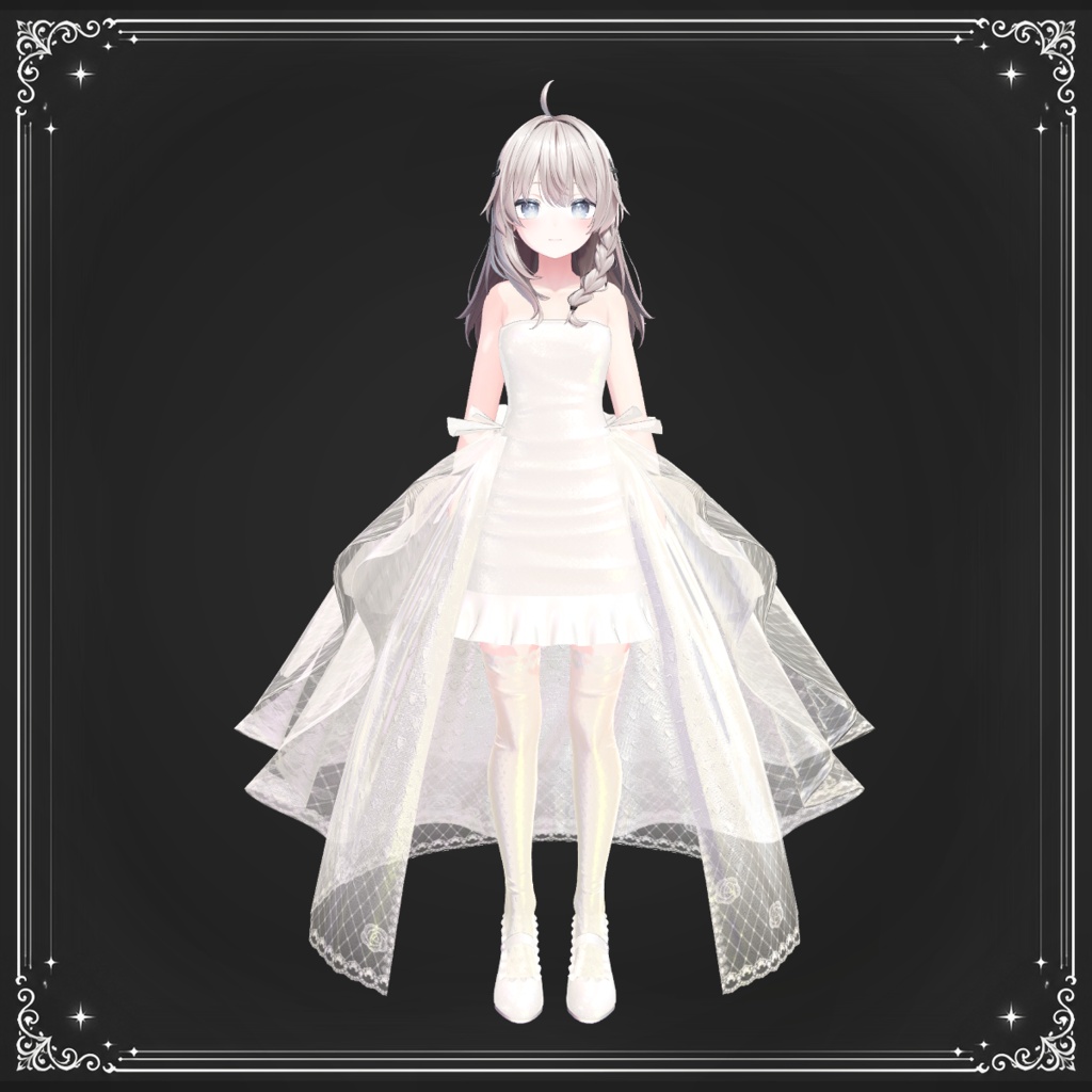 【しなの対応】Bridal Lace Outfit|3D衣装