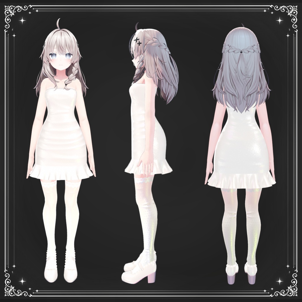 【しなの対応】Bridal Lace Outfit|3D衣装