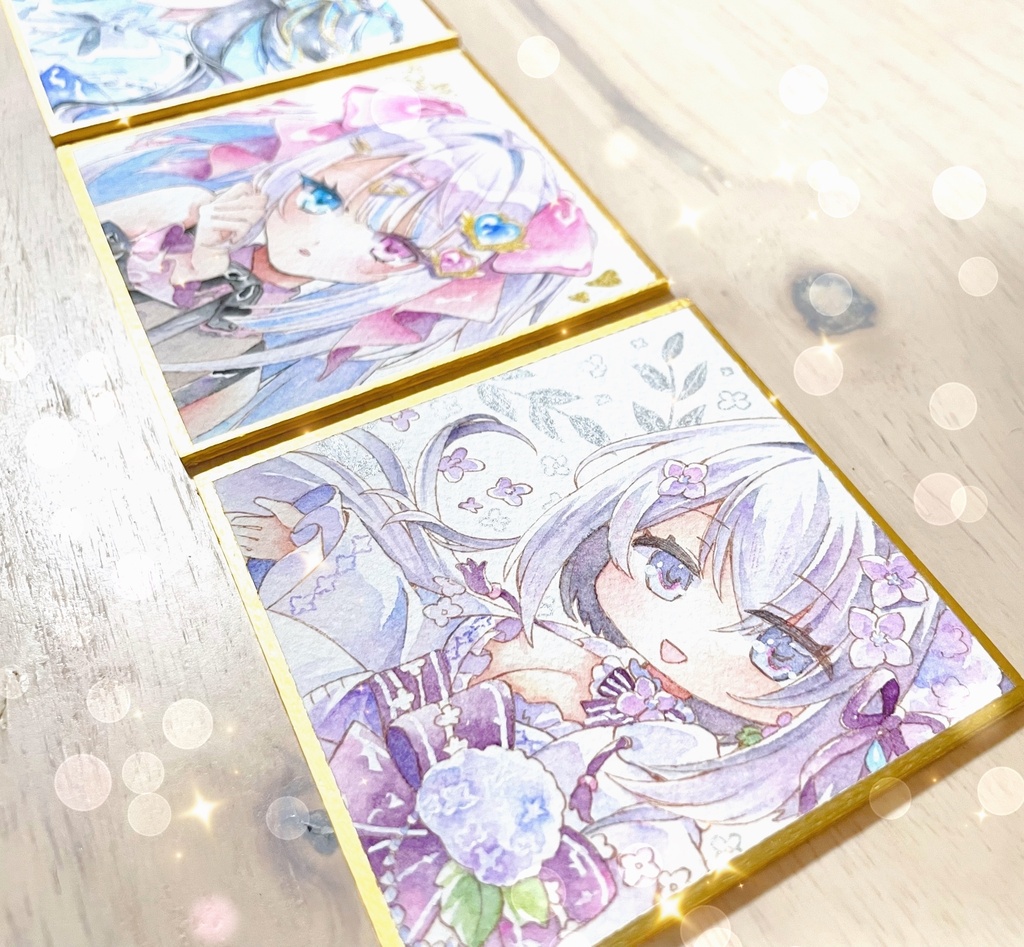 【豆色紙】女王・りのん・紫雨
