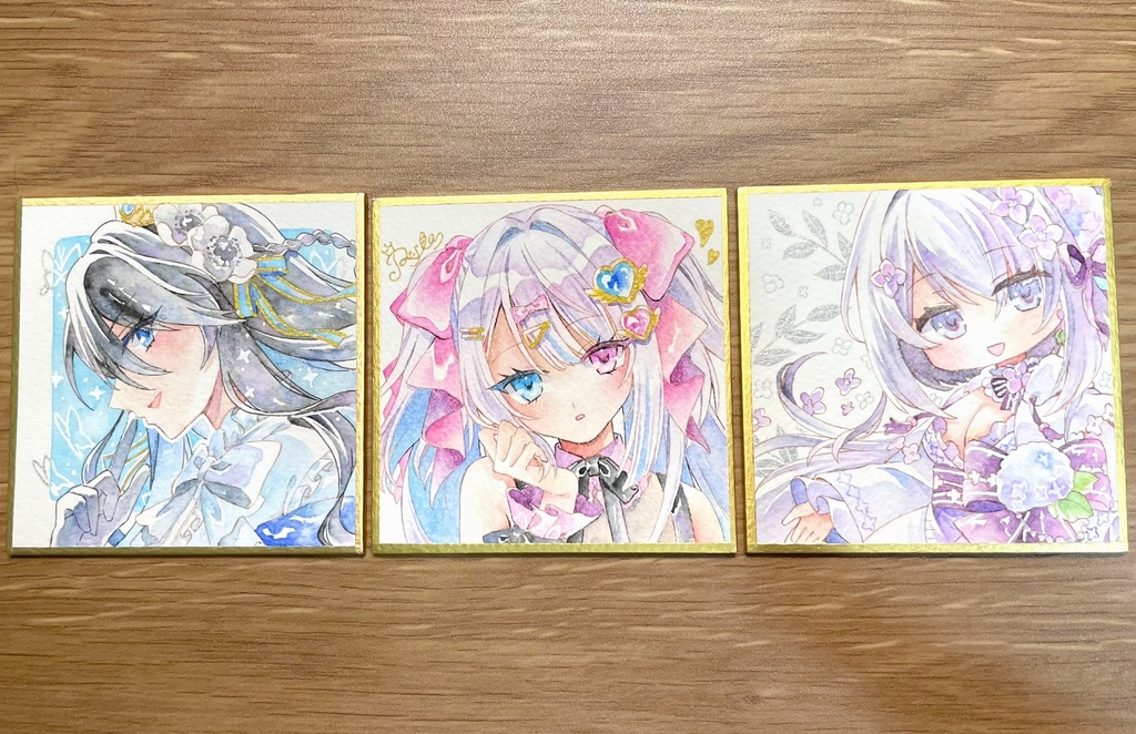 【豆色紙】女王・りのん・紫雨