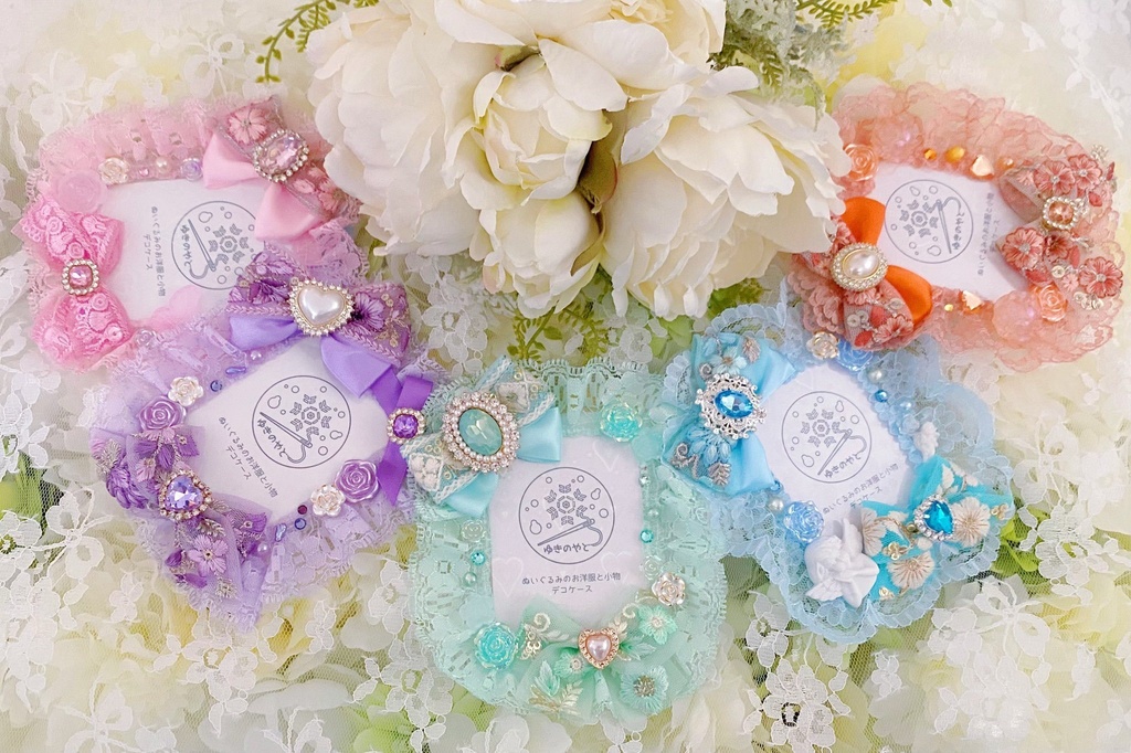 インド刺繍リボンのデコケース