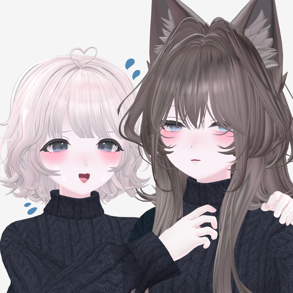 【凪-NAGI-】めすがき・お姉さん・つり目向き BlendShape