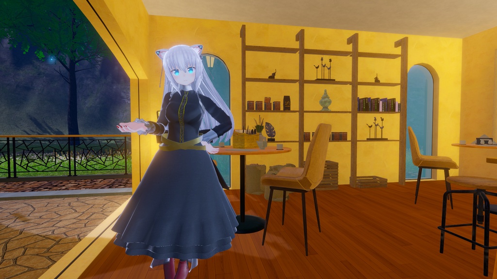 【スキニング済みVRC想定着せ替え用3Dモデル】Gothic&LolitaDress