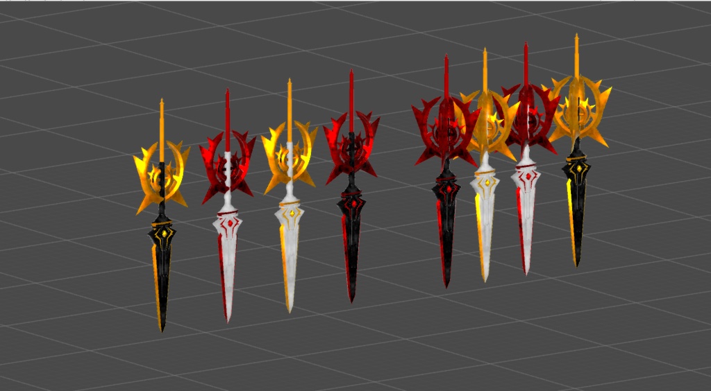 【VRC想定オリジナル3Dモデル】大型儀礼剣”ロンリーホープ”