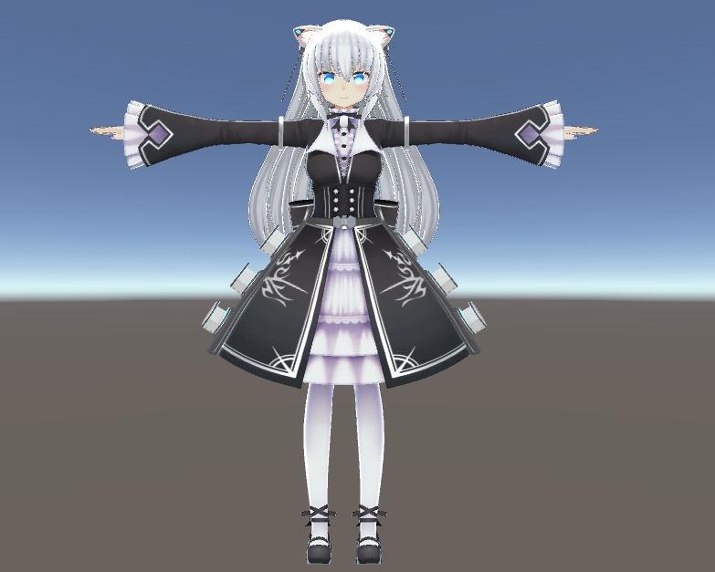 【VRC想定オリジナル3Dモデル】ますきゃっと用装備「武装携帯用腰ホルスター」