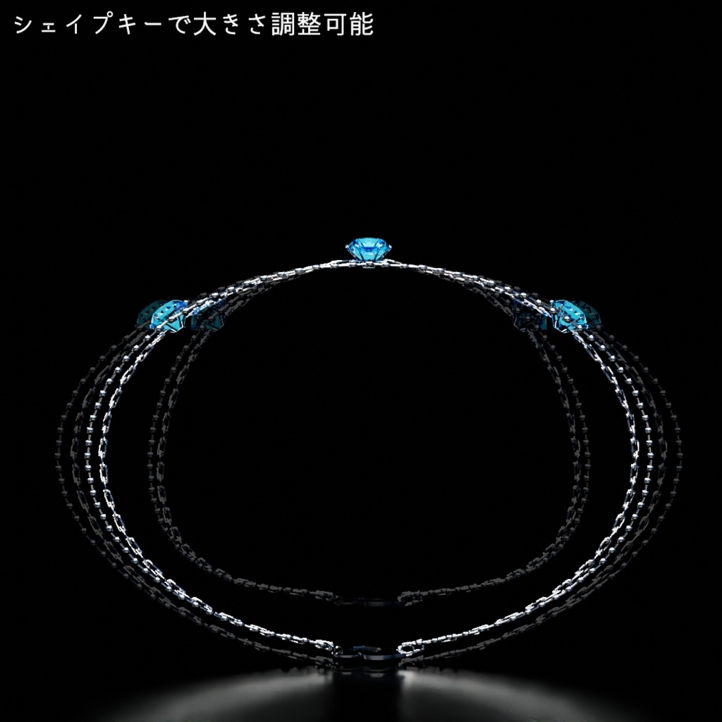 アクアドルフィン/ブレスレット【VRC向けオリジナル3Dアクセサリー】