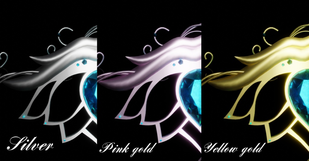 ロータスブレスレット【VRC向けオリジナル3Dアクセサリー】