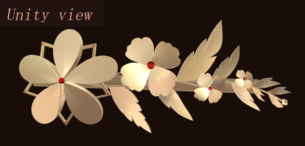 ブランチ クリップ 【VRC想定オリジナル3Dアクセサリー】