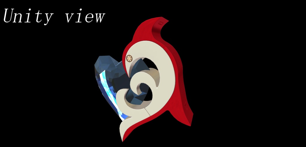 Red dolphin【VRC想定オリジナル3Dアクセサリー】