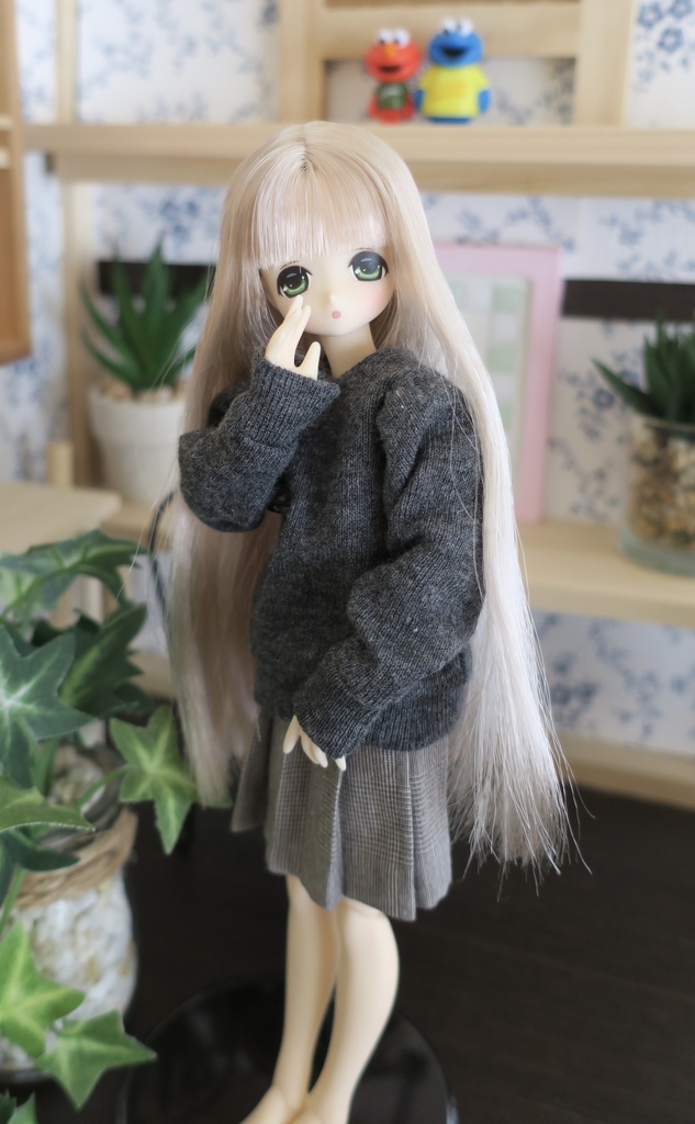 １／６用 ニットカットソー (グレー)