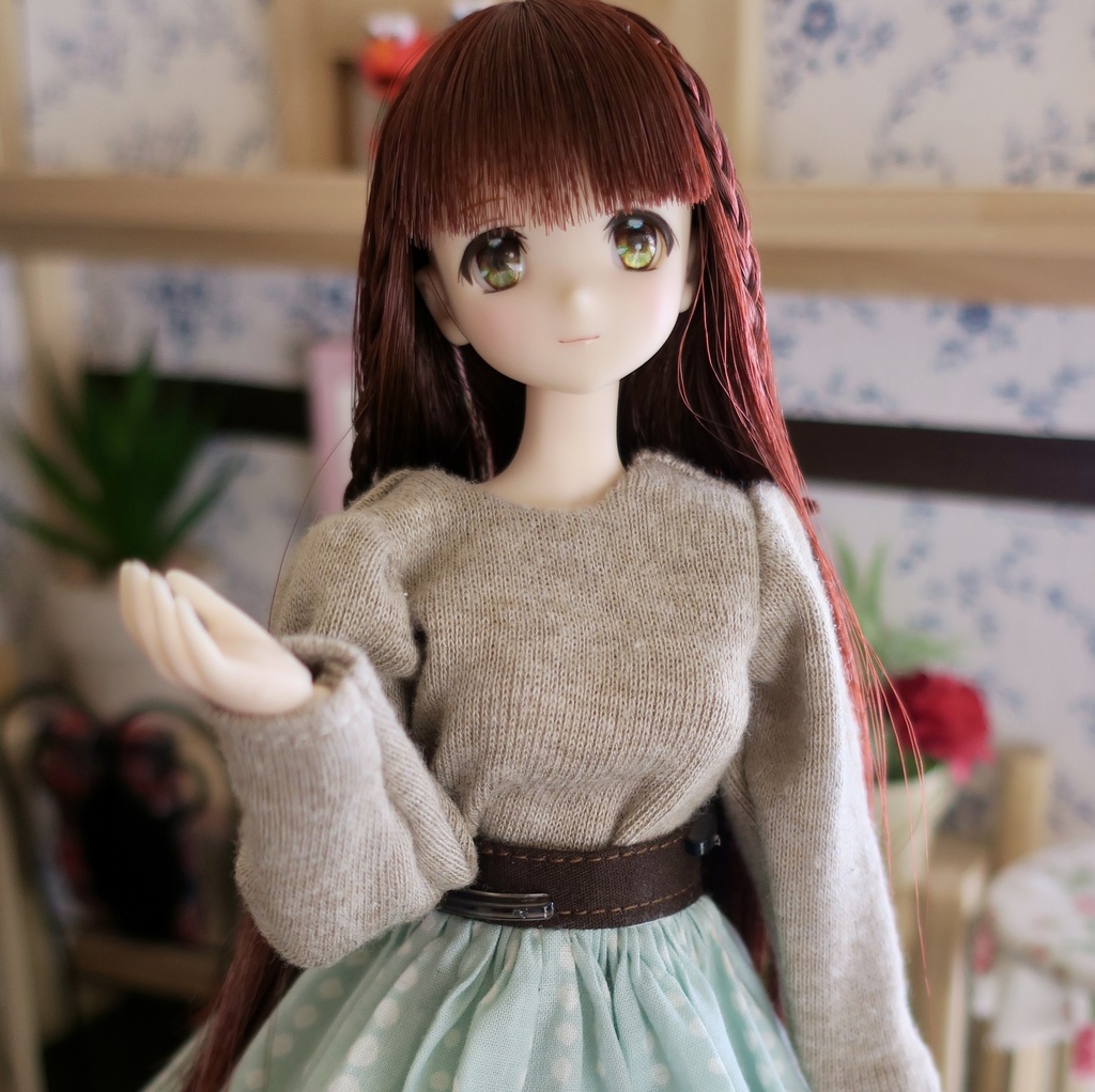 １／６用 ニットカットソー(ベージュ)