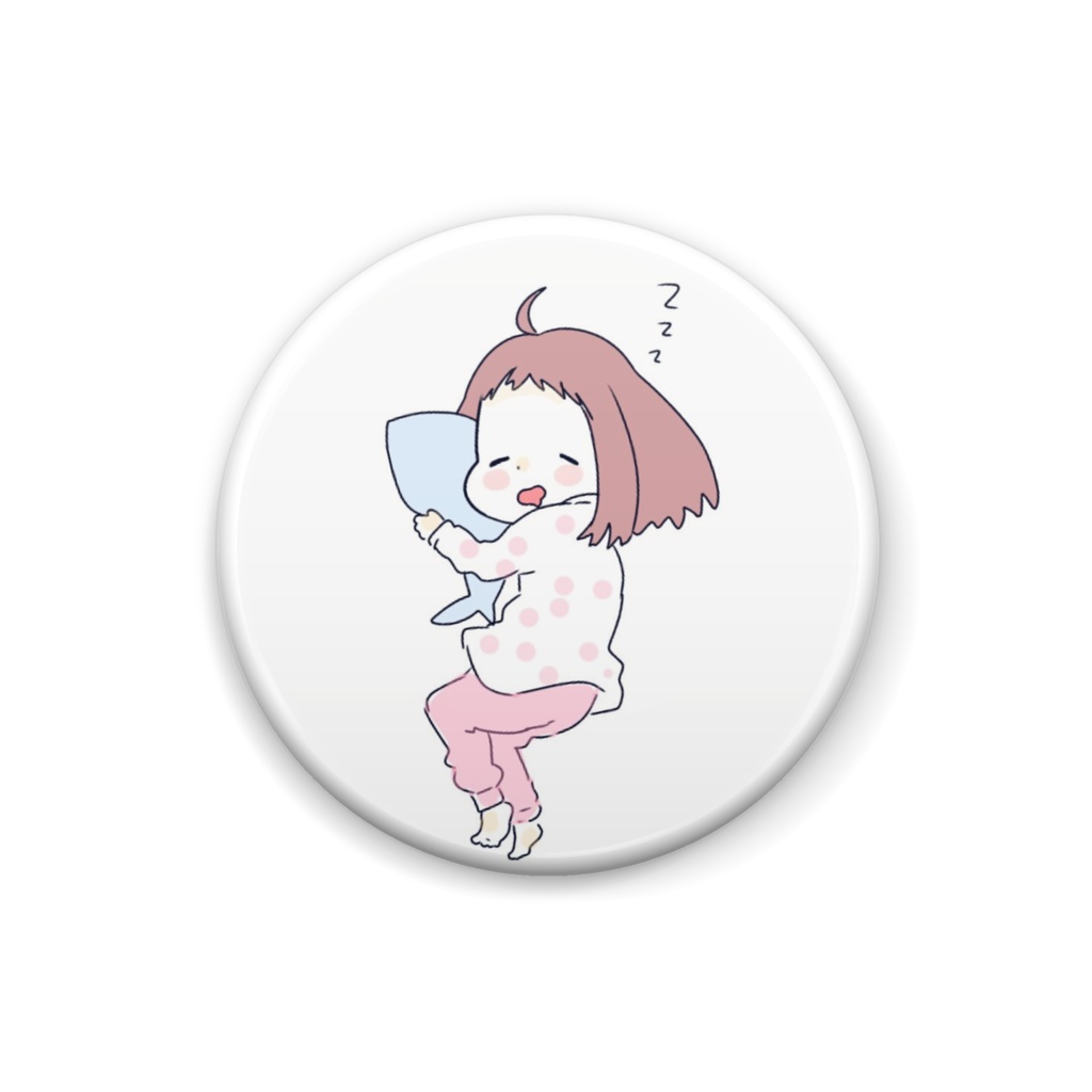 すやすやカジカちゃん缶バッチ