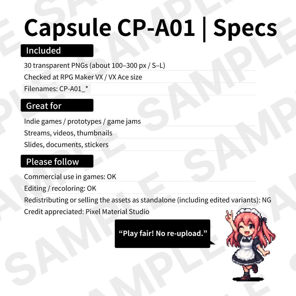 CP01-A01|和素材:妖怪・都市伝説30体(透過PNG/商用OK) / Japanese Yokai & Urban Legends x30 (PNG)