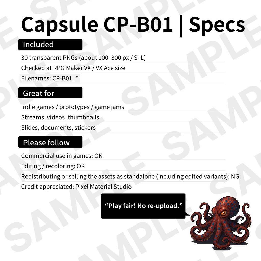 CP02-B01|動物:ペット&野生30体(透過PNG/商用OK) / Animals Pack x30 (PNG)