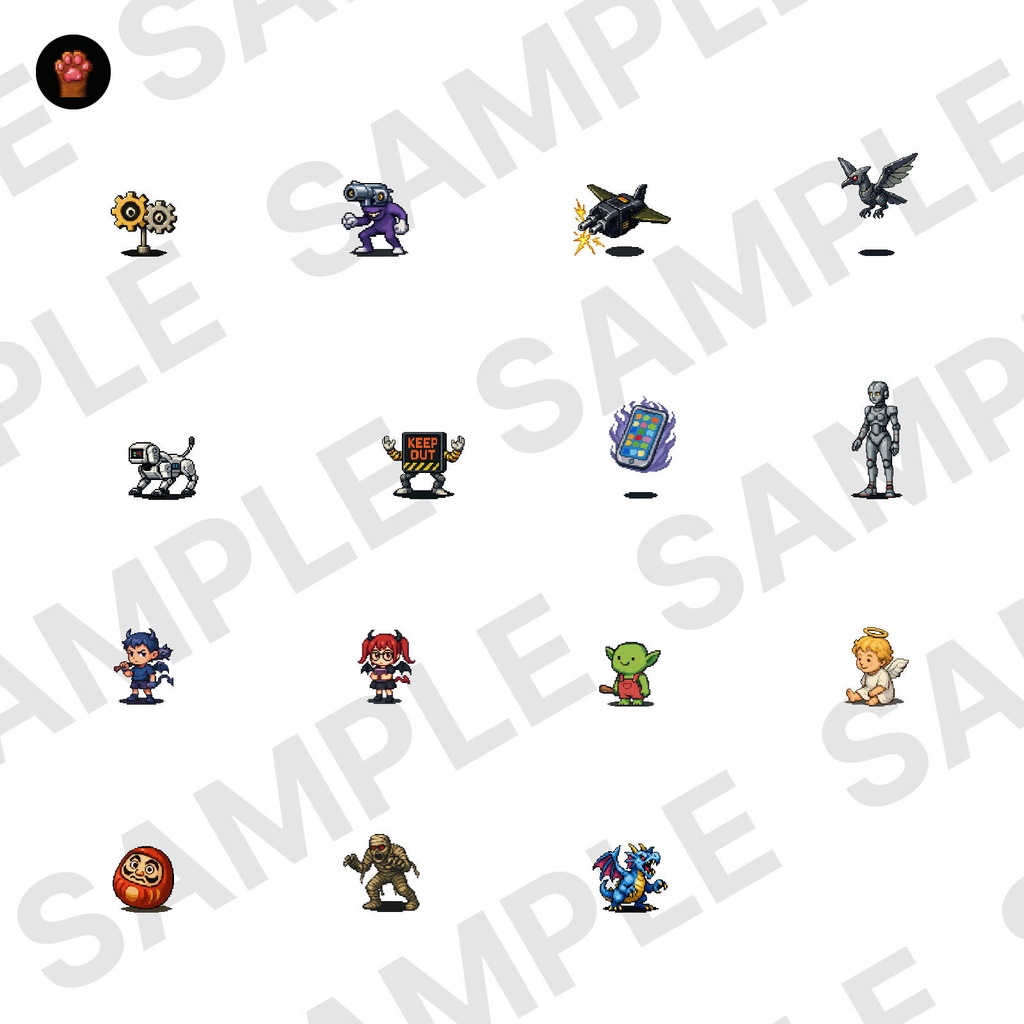 CP04-D01|神話・機械30体(透過PNG/商用OK/おまけ) / Myth & Machines x30 (PNG, +Bonus)