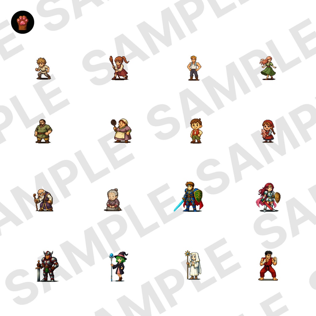 CP05-E01|人物・罠30点(透過PNG/商用OK) / Characters & Traps x30 (PNG)