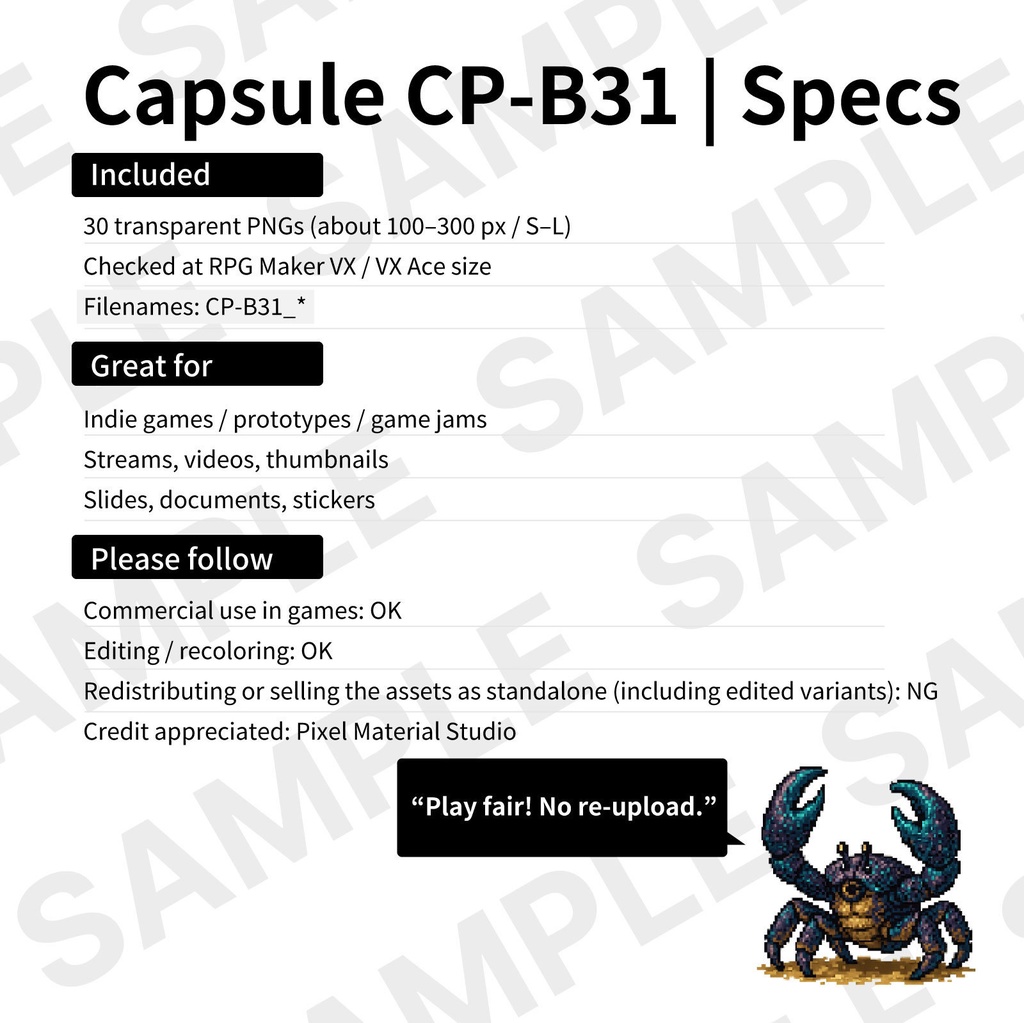 CP07-B31|動物:ペット&野生30体(透過PNG/商用OK) / Animals Pack x30 (PNG)