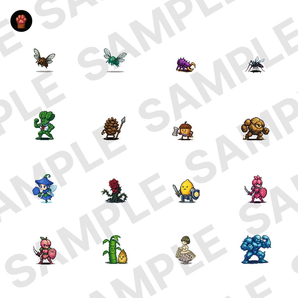 CP08-C31|昆虫・自然30体(透過PNG/商用OK) / Insects & Nature x30 (PNG)