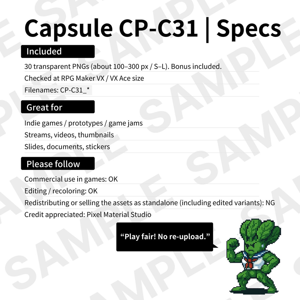 CP08-C31|昆虫・自然30体(透過PNG/商用OK) / Insects & Nature x30 (PNG)