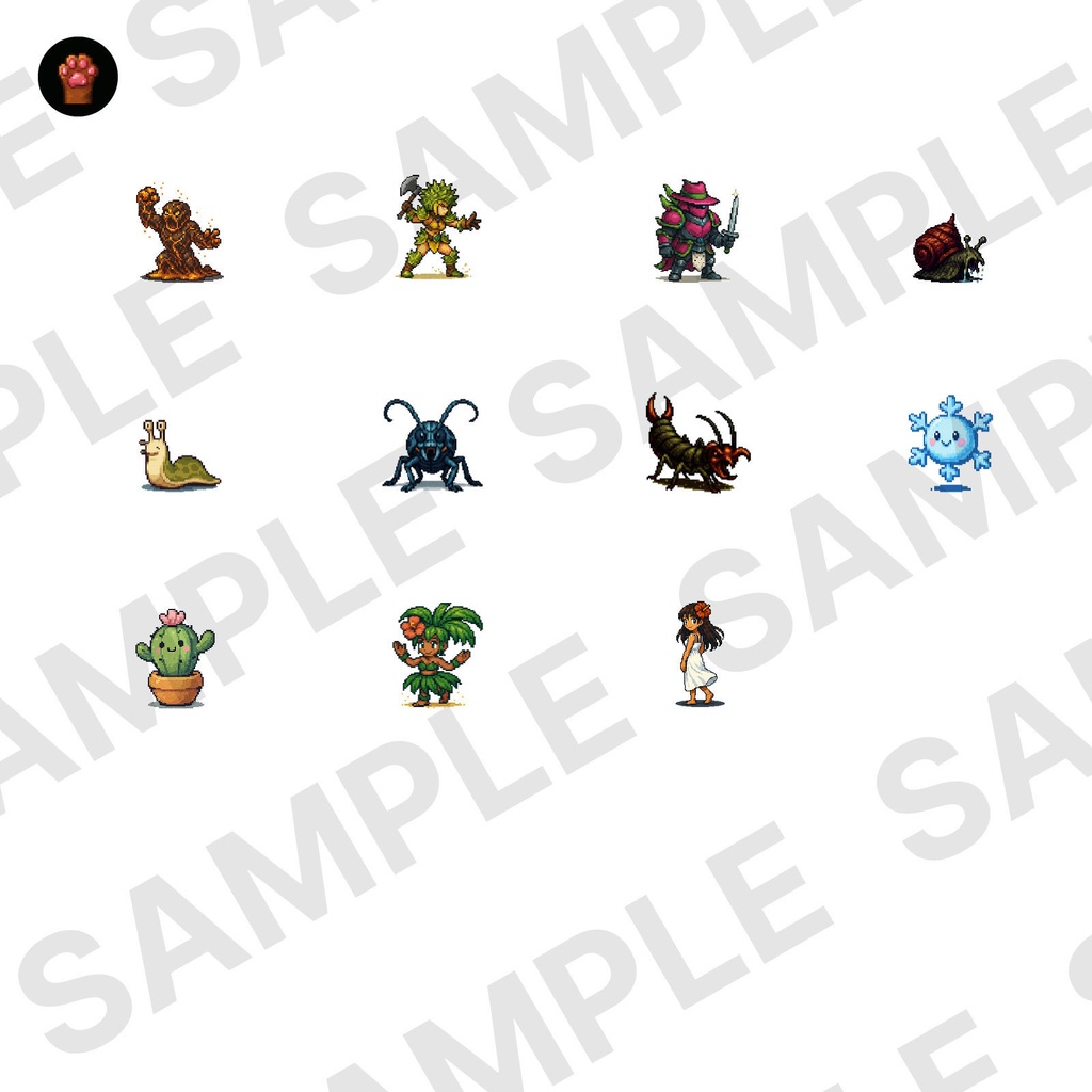 CP08-C31|昆虫・自然30体(透過PNG/商用OK) / Insects & Nature x30 (PNG)