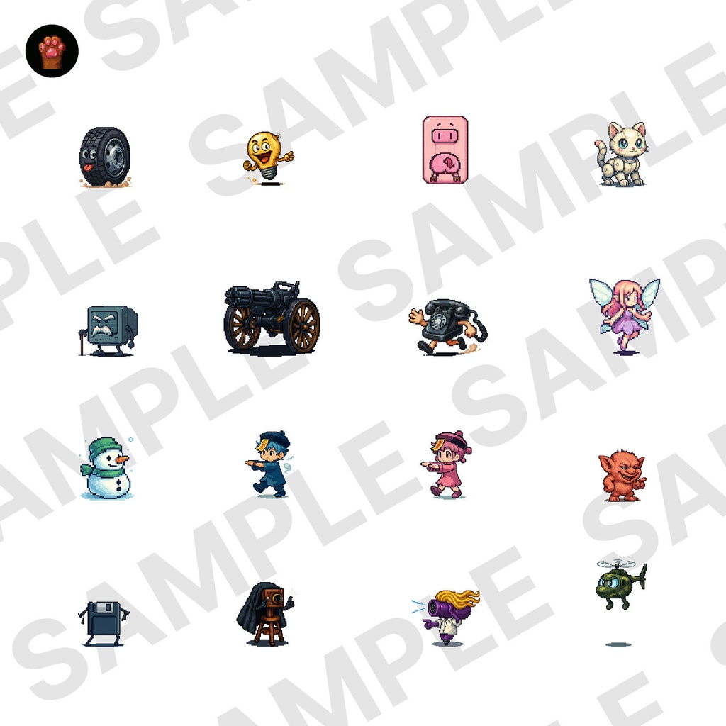 CP09-D31|神話・機械30体(透過PNG/商用OK) / Myth & Machines x30 (PNG)