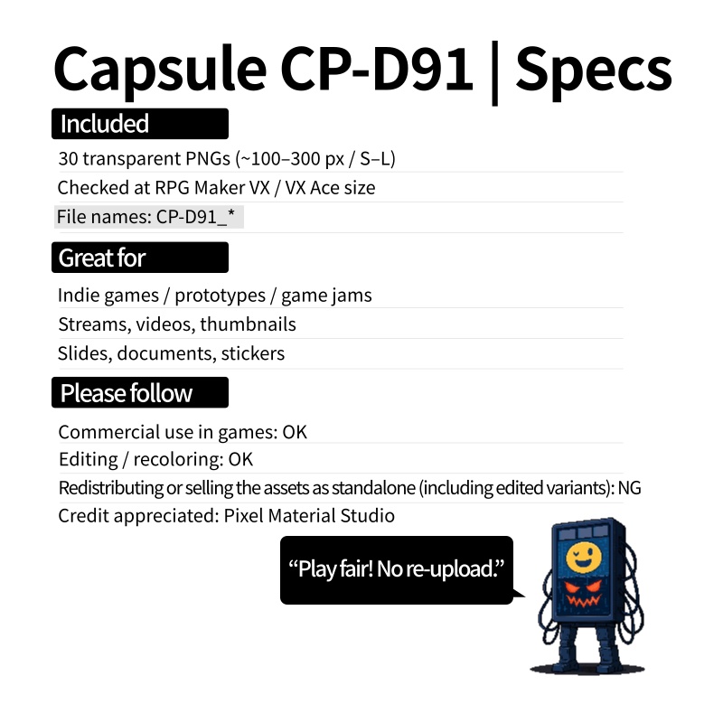 CP19-D91|神話・機械30体(透過PNG/商用OK) / Myth & Machines x30 (PNG)