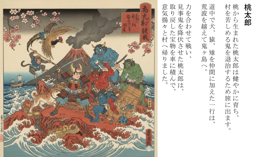 CP21-A121|和素材:おとぎ話・妖怪30体(透過PNG/商用OK) / Japanese Folktales & Yokai ×30 (PNG)