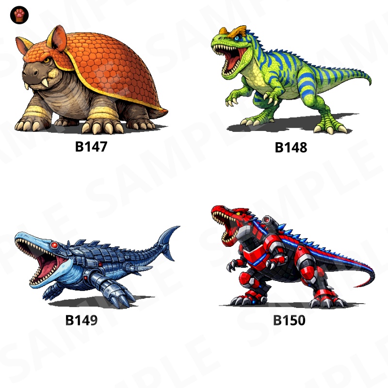 CP22-B121|動物:ペット&野生30体(透過PNG/商用OK) / Animals Pack x30 (PNG)