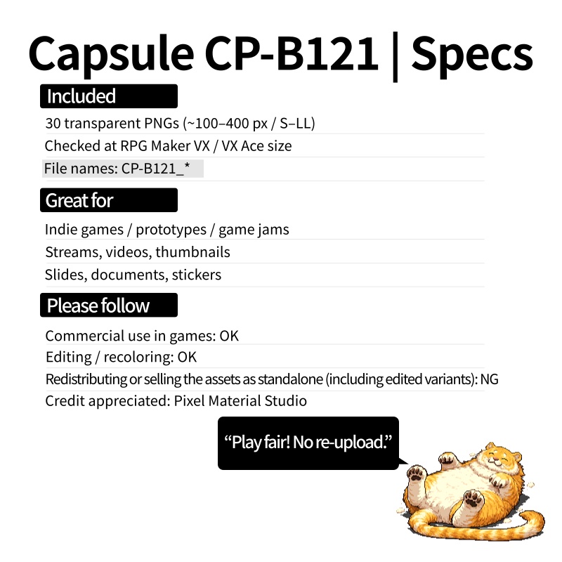 CP22-B121|動物:ペット&野生30体(透過PNG/商用OK) / Animals Pack x30 (PNG)