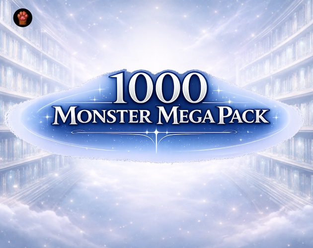 1000-Monster Mega Pack｜RPG向けドット絵モンスター1000体（透過PNG／商用OK） Fantasy Pixel Monsters x1000 (PNG, Commercial OK)