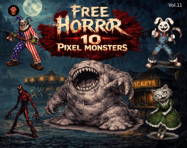 FR-11|無料お試し FR-11|ドット絵10点(透過PNG) FR-11 | Free Sample