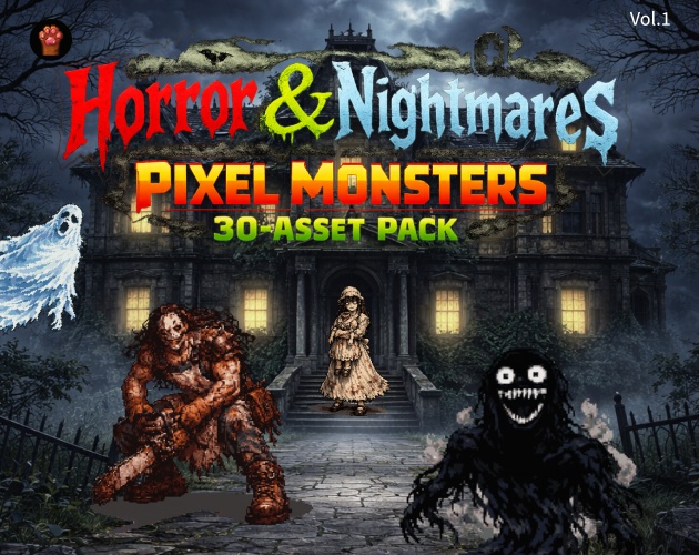 CP26-F01｜ホラー30点（透過PNG／商用OK） / Horror & Nightmares x30 (PNG)