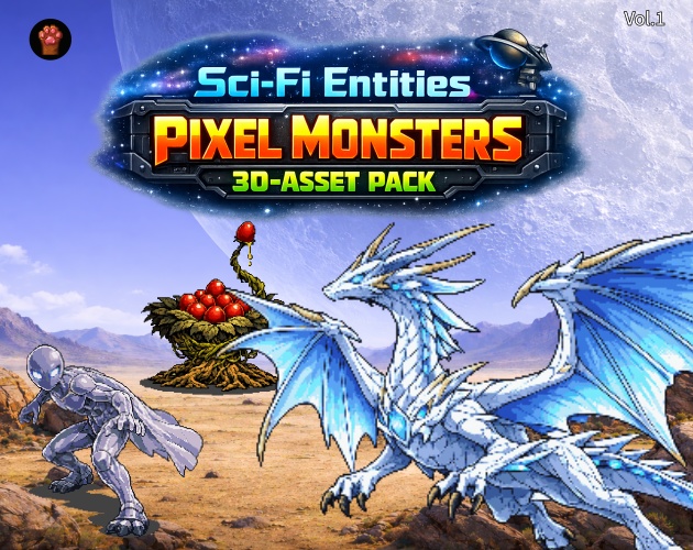 CP27-G01｜SF 30点（透過PNG／商用OK） / Sci-Fi Entities x30 (PNG)