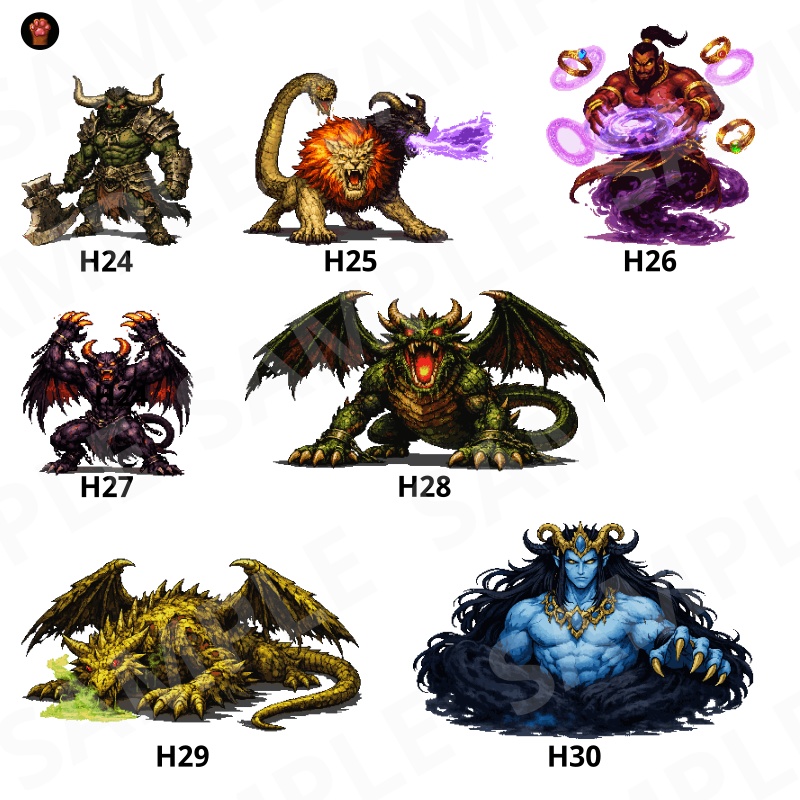 CP28-H01|RE:Fantasy 30点(透過PNG/商用OK) / RE Fantasy x30 (PNG)