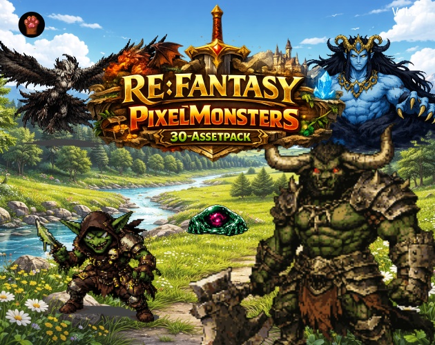 CP28-H01｜RE:Fantasy 30点（透過PNG／商用OK） / RE Fantasy x30 (PNG)