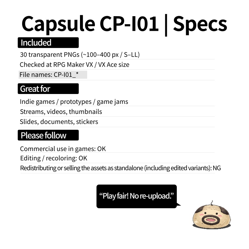 CP29-I01|Monster Focus 30点(透過PNG/商用OK) / Monster Focus x30 (PNG)