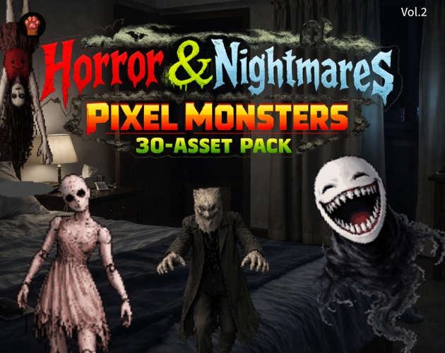 CP31-F31｜ホラー30点（透過PNG／商用OK） / Horror & Nightmares x30 (PNG)