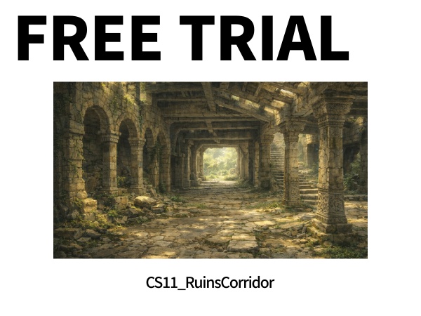 CS02|カットシーン背景 8点(PNG/商用OK) / Cutscene Backgrounds x8 (PNG)