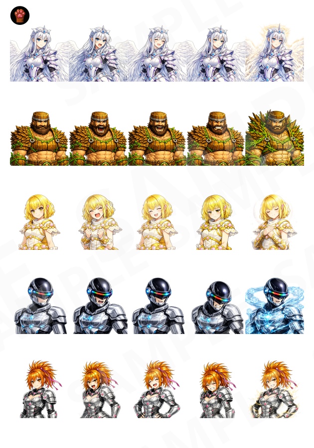 FG03|Face Graphics 50点(透過PNG/商用OK) / Face Graphics x50 (PNG)