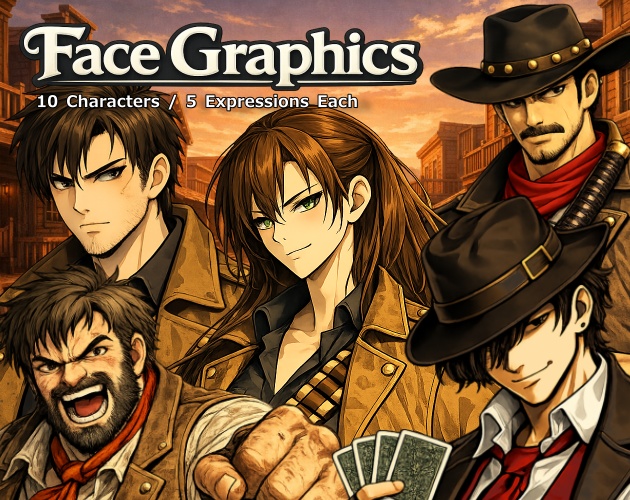 FG05｜Face Graphics 50点（透過PNG／商用OK） / Face Graphics x50 (PNG)
